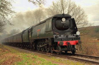 Картинка техника монорельс паровоз рельсы дорога железная