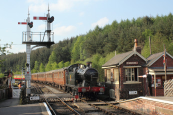 Картинка техника паровозы рельсы паровоз дорога железная