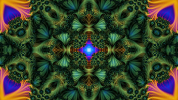 Картинка 3д+графика фракталы+ fractal узор фон цвета