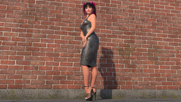 Картинка 3д+графика люди+ people фон взгляд девушка