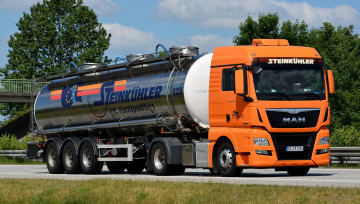 Картинка автомобили man грузовик тяжелый тягач седельный