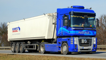 Картинка автомобили renault+trucks тягач седельный грузовик тяжелый