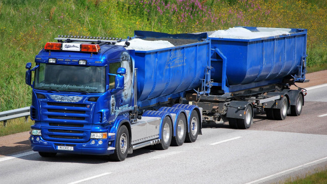 Обои картинки фото автомобили, scania, тягач, тяжелый, седельный, грузовик