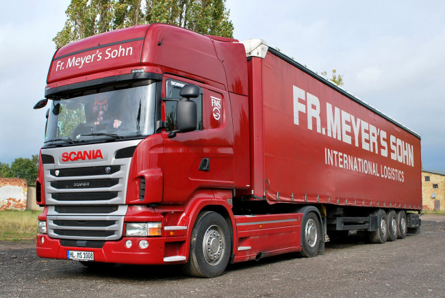 Обои картинки фото автомобили, scania, тяжелый, тягач, седельный, грузовик