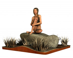 Картинка 3д+графика люди+ people фон взгляд девушка