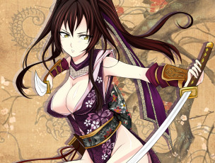 Картинка аниме оружие +техника +технологии девушка