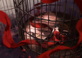 Картинка аниме persona взгляд фон девушка