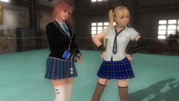 Картинка 3д+графика фантазия+ fantasy фон взгляд девушки marie rose and honoka