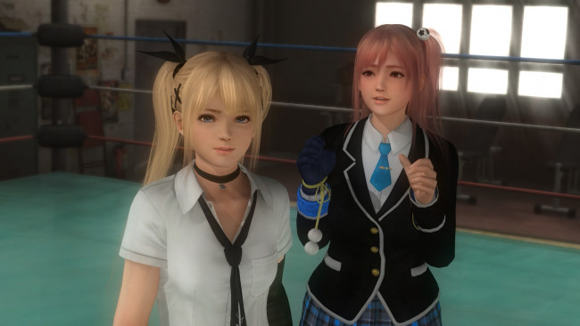 Обои картинки фото 3д графика, фантазия , fantasy, marie, rose, and, honoka, девушки, взгляд, фон