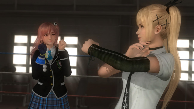 Обои картинки фото 3д графика, фантазия , fantasy, marie, rose, and, honoka, взгляд, фон, девушки