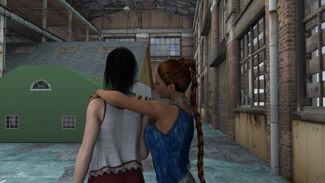 Обои картинки фото 3д графика, люди , people, девушки, взгляд, фон