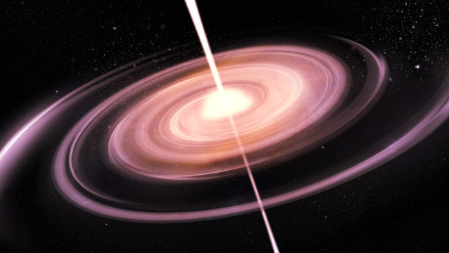 Обои картинки фото космос, квазары, квазар