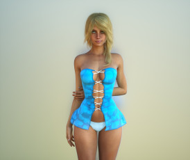 Картинка 3д+графика люди+ people фон девушка взгляд