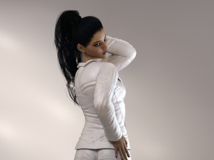 Картинка 3д+графика люди+ people фон взгляд девушка