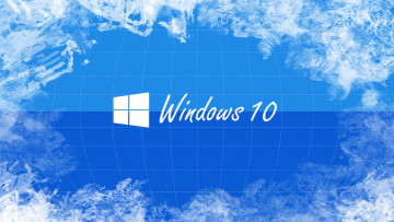 обоя компьютеры, windows  10, логотип, фон