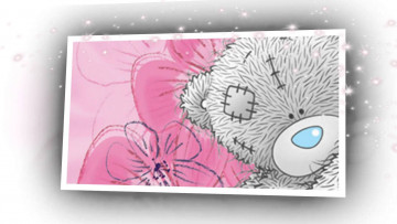 Картинка рисованное мишки+тэдди цветок заплатка