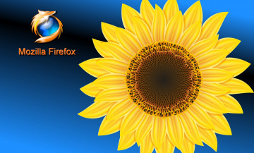 обоя компьютеры, mozilla firefox, логотип, фон