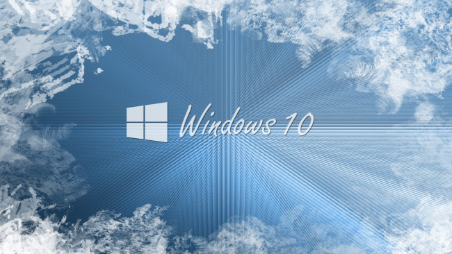 Обои картинки фото компьютеры, windows  10, логотип, фон