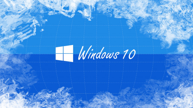 Обои картинки фото компьютеры, windows  10, логотип, фон