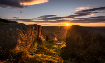 Картинка природа восходы закаты простор