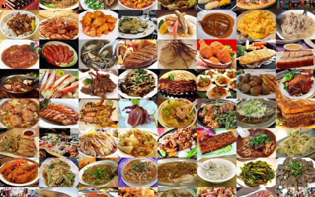 Обои картинки фото еда, мясные блюда, мясопродукты, коллаж