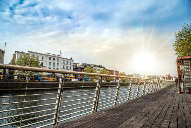 Обои картинки фото города, дублин , ирландия, река