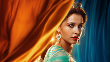 обоя aladdin , 2019, кино фильмы, aladdin, комедия, фэнтези, мелодрама, мюзикл, naomi, scott, princess, jasmine