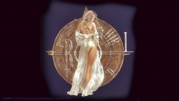 Картинка календари фэнтези 2019 calendar женщина профиль девушка блондинка