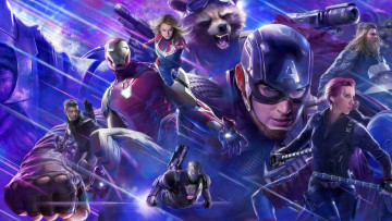 Картинка avengers+endgame кино+фильмы avengers +endgame+ 2019 endgame железный человек капитан америка тор hawkeye черная вдова военная машина marvel ракета енот