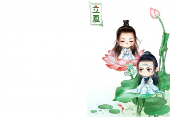 Картинка аниме mo+dao+zu+shi вэй усянь лань ванцзи лотосы