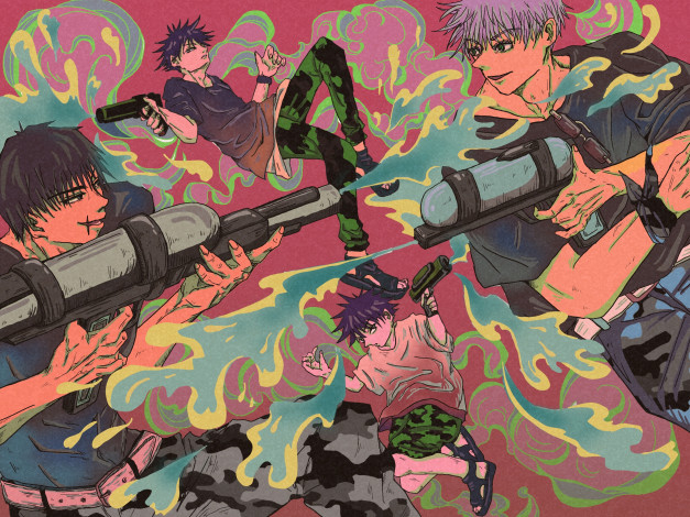 Обои картинки фото аниме, jujutsu kaisen, jujutsu, kaisen