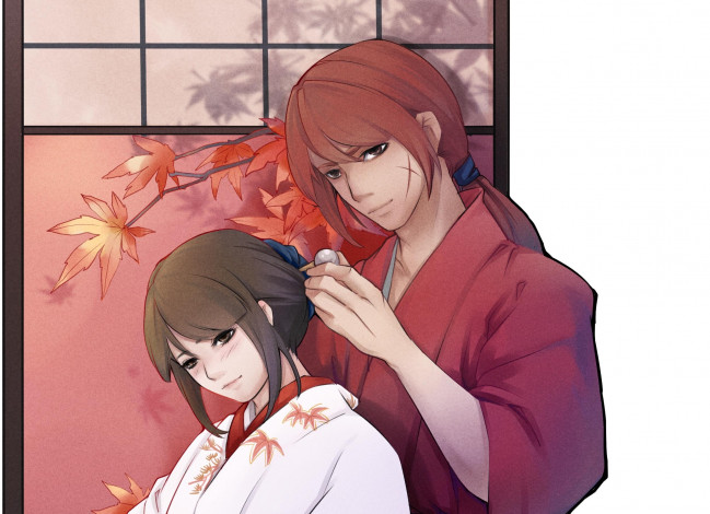 Обои картинки фото аниме, rurouni kenshin, rurouni, kenshin