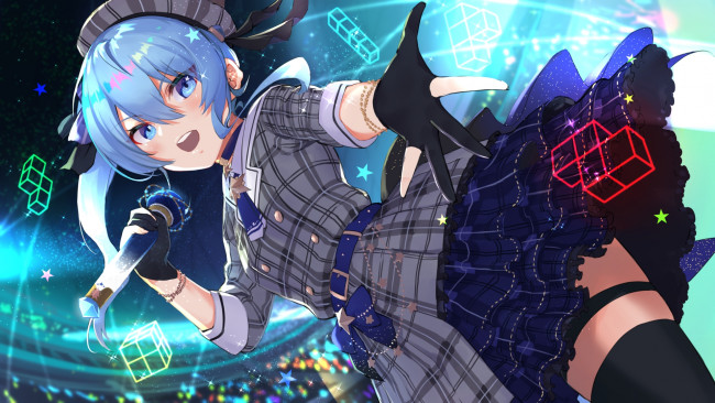 Обои картинки фото аниме, virtual youtuber, virtual, youtuber