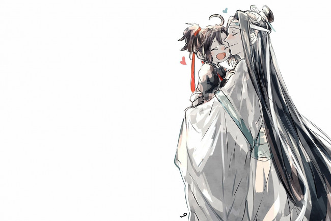 Обои картинки фото аниме, mo dao zu shi, вэй, усянь, лань, ванцзи