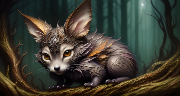 Картинка фэнтези существа нейросети графика нейроарт ai art нейронные сети рисунки нейро искусство