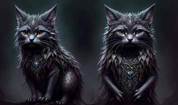 Картинка фэнтези существа нейросети графика нейроарт ai art нейронные сети рисунки нейро искусство