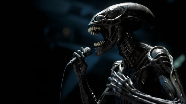 Обои картинки фото фэнтези, чужой , alien, нейросети, графика, нейроарт, ai, art, нейронные, сети, рисунки, нейро, искусство, чужой, ксеноморф