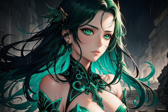 Обои картинки фото аниме, unknown,  другое , нейросети, графика, нейроарт, ai, art, нейронные, сети, рисунки, нейро, искусство, девушка