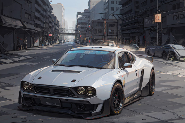 Обои картинки фото автомобили, 3д, нейросети, графика, нейроарт, ai, art, нейронные, сети, рисунки, нейро, искусство