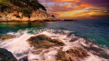 Картинка costa+brava catalonia spain природа побережье costa brava