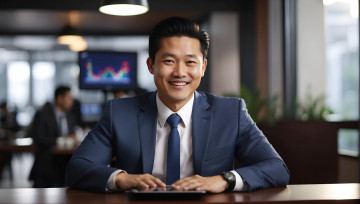 Картинка 3д+графика люди+ people улыбающийся мужчина бизнесмен