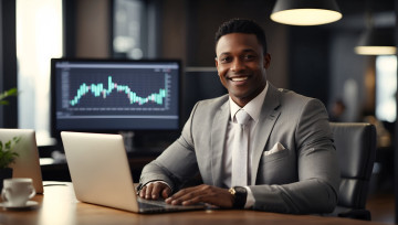 Картинка 3д+графика люди+ people улыбающийся мужчина бизнесмен