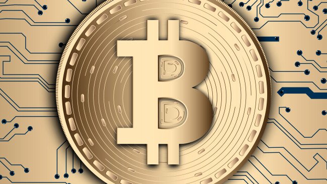 Обои картинки фото разное, золото,  купюры,  монеты, биткоин, круги, микросхемы