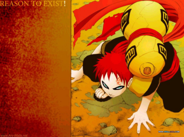 Обои картинки фото аниме, naruto, gaara
