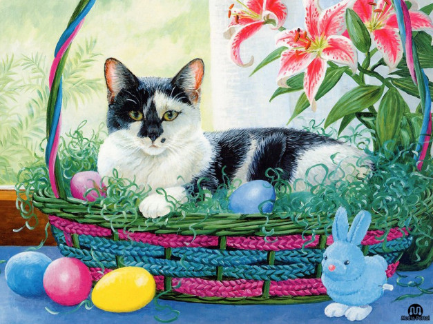 Обои картинки фото рисованные, животные