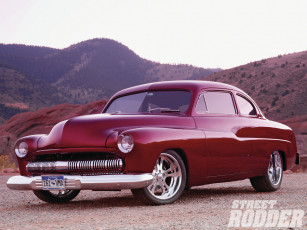 Картинка 1951 merc custom+three quarters автомобили mercury custom