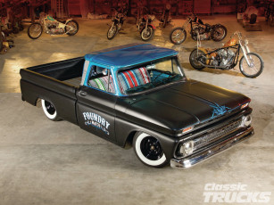 Картинка 1964 chevrolet c10 автомобили custom pick up