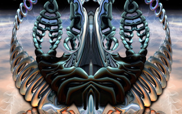 Картинка 3д графика fractal фракталы абстракция