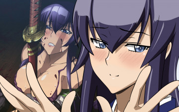 Картинка аниме highschool of the dead девушки лица