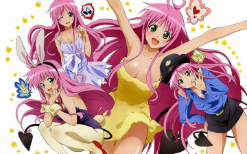 Картинка аниме to love ru девушки